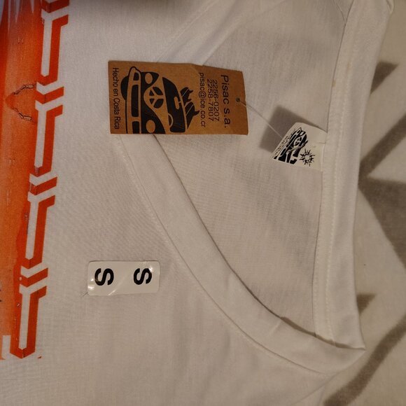 NWT Pisac Coasta Rica Retro 70s Graphic T-Shirt Size Small Long Length Van Life - Picture 10 of 10